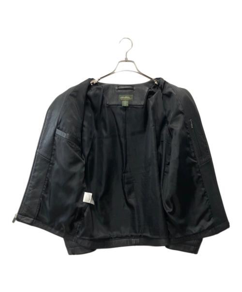Eddie Bauer（エディーバウアー）Eddie Bauer (エディーバウアー) レザージャケット ブラック サイズ:Mの古着・服飾アイテム