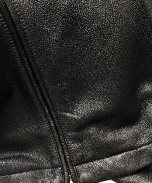 Eddie Bauer（エディーバウアー）Eddie Bauer (エディーバウアー) レザージャケット ブラック サイズ:Mの古着・服飾アイテム