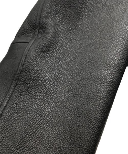 Eddie Bauer（エディーバウアー）Eddie Bauer (エディーバウアー) レザージャケット ブラック サイズ:Mの古着・服飾アイテム