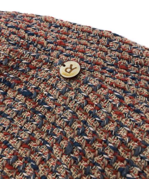 45R（フォーティファイブ・アール）45R (フォーティファイブ・アール) ツイードコットンワンピース レッド サイズ:2の古着・服飾アイテム