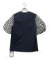 BORDERS AT BALCONY (ボーダーズアットバルコニー) PUFF SLEEVE TEE ネイビー×ホワイト サイズ:36：10000円