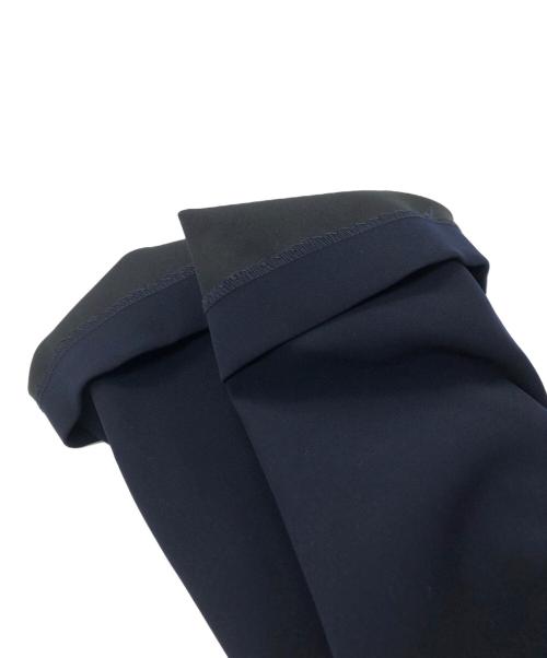 BORDERS at BALCONY（ボーダーズアットバルコニー）BORDERS AT BALCONY (ボーダーズアットバルコニー) 別注HEART NECK TWILL BLOUSE ネイビー サイズ:S 未使用品の古着・服飾アイテム