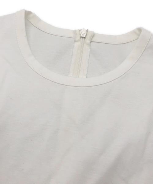 BORDERS at BALCONY（ボーダーズアットバルコニー）BORDERS at BALCONY (ボーダーズアットバルコニー) 別注HEART NECK TWILL BLOUSE ホワイト サイズ:36 未使用品の古着・服飾アイテム