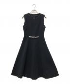 YOKO CHANヨーコチャン）の古着「パール装飾ノースリーブワンピース」｜ブラック