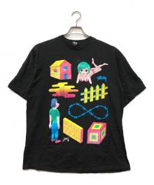 stussy×PANE（ステューシー×パネ）の古着「コラボTシャツ」｜ブラック