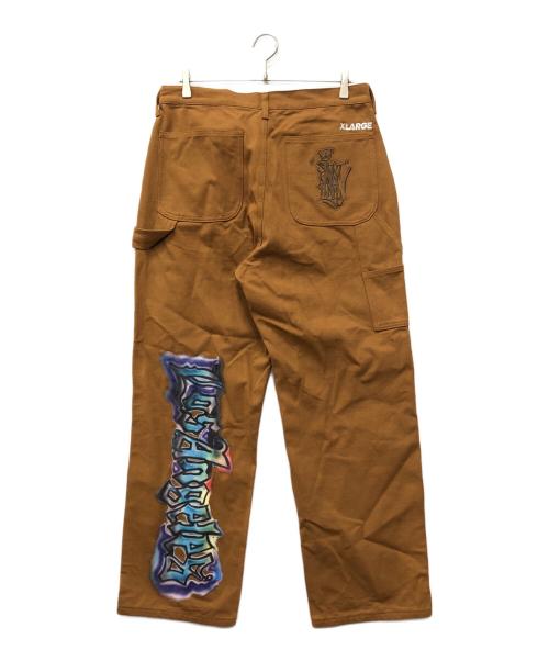 X-LARGE（エクストララージ）X-LARGE (エクストララージ) SHIRT KING PHADE (シャツキングフェイド) カーゴパンツ ブラウン サイズ:34の古着・服飾アイテム
