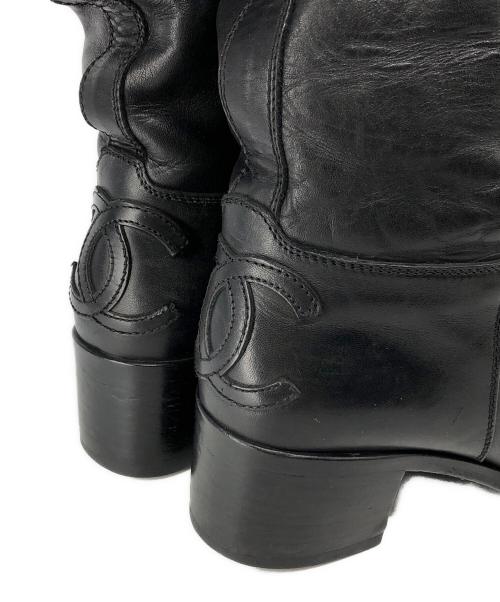 CHANEL（シャネル）CHANEL (シャネル) ロングブーツ ブラック サイズ:36 1/2の古着・服飾アイテム