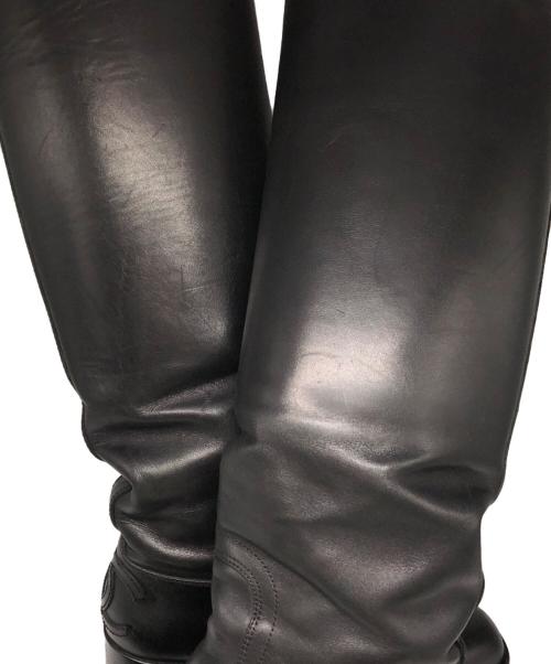 CHANEL（シャネル）CHANEL (シャネル) ロングブーツ ブラック サイズ:36 1/2の古着・服飾アイテム