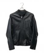 LAD MUSICIANラッドミュージシャン）の古着「シングルライダースジャケット」｜ブラック