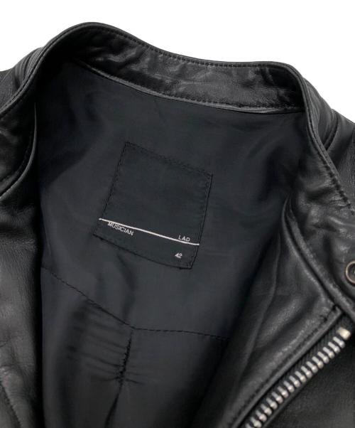 LAD MUSICIAN（ラッドミュージシャン）LAD MUSICIAN (ラッドミュージシャン) シングルライダースジャケット ブラック サイズ:42の古着・服飾アイテム