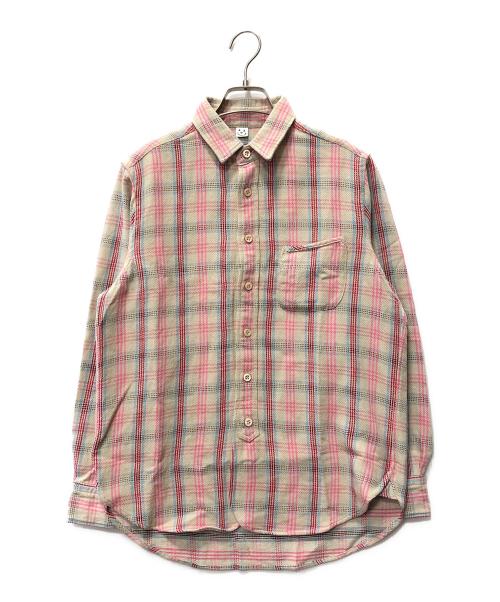 45R（フォーティファイブ・アール）45R (フォーティファイブ・アール) インドネルの908ローファーちび襟シャツ ベージュ サイズ:02の古着・服飾アイテム