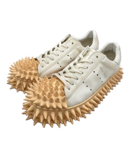 doublet（ダブレット）doublet (ダブレット) SPIKY LEATHER SNEAKER WHITE ホワイト サイズ:26Hの古着・服飾アイテム