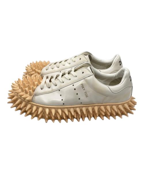 doublet（ダブレット）doublet (ダブレット) SPIKY LEATHER SNEAKER WHITE ホワイト サイズ:26Hの古着・服飾アイテム