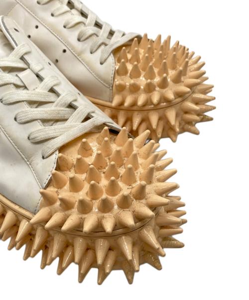 doublet（ダブレット）doublet (ダブレット) SPIKY LEATHER SNEAKER WHITE ホワイト サイズ:26Hの古着・服飾アイテム