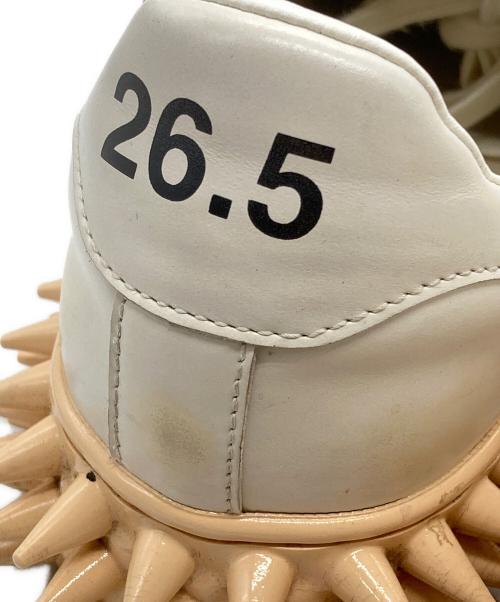doublet（ダブレット）doublet (ダブレット) SPIKY LEATHER SNEAKER WHITE ホワイト サイズ:26Hの古着・服飾アイテム