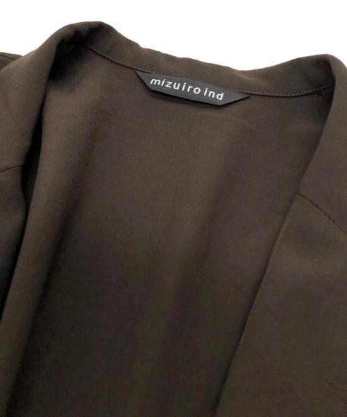 mizuiro-ind（ミズイロインド）mizuiro-ind (ミズイロインド) テーラードジャケット ブラウン サイズ:FREEの古着・服飾アイテム