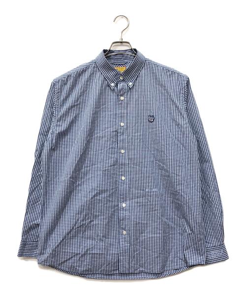 HUMAN MADE（ヒューマンメイド）HUMAN MADE (ヒューマンメイド) チェックシャツ ブルー サイズ:Lの古着・服飾アイテム