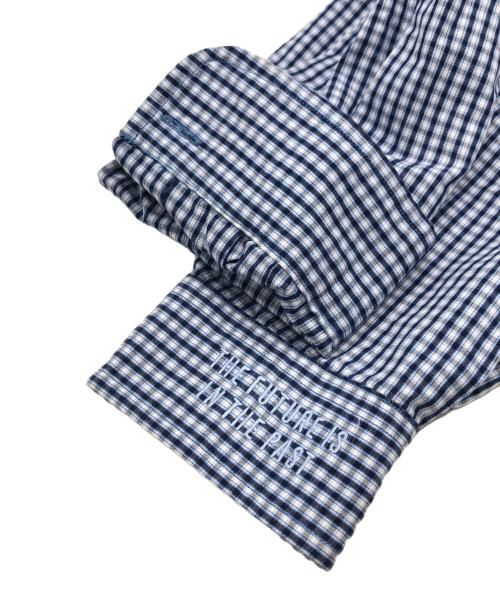 HUMAN MADE（ヒューマンメイド）HUMAN MADE (ヒューマンメイド) チェックシャツ ブルー サイズ:Lの古着・服飾アイテム
