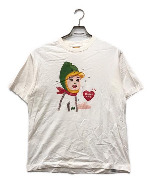 HUMAN MADE（ヒューマンメイド）HUMAN MADE (ヒューマンメイド) KEIKO SOOTOME T-SHIRT ホワイト サイズ:Lの古着・服飾アイテム