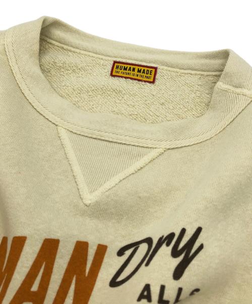 HUMAN MADE（ヒューマンメイド）HUMAN MADE (ヒューマンメイド) TSURIAMI SWEATSHIRT ベージュ サイズ:Lの古着・服飾アイテム