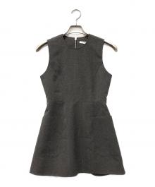 CLANE（クラネ）の古着「エプロン トップス」｜グレー