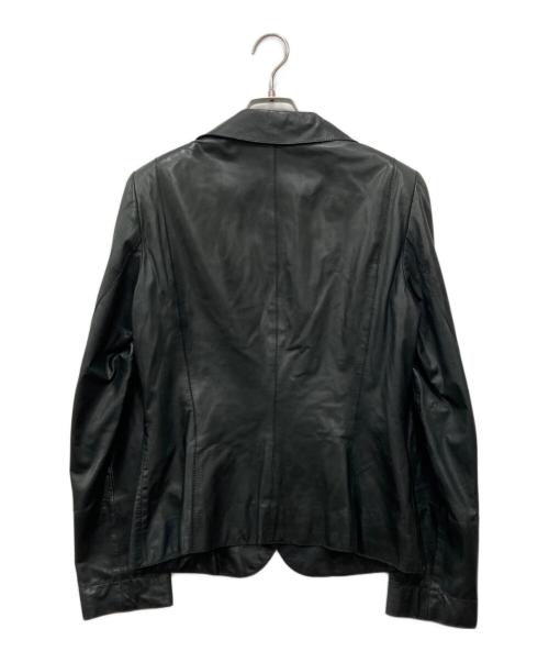 HUGO BOSS（ヒューゴ ボス）HUGO BOSS (ヒューゴ ボス) レザージャケット ブラック サイズ:下記参照の古着・服飾アイテム