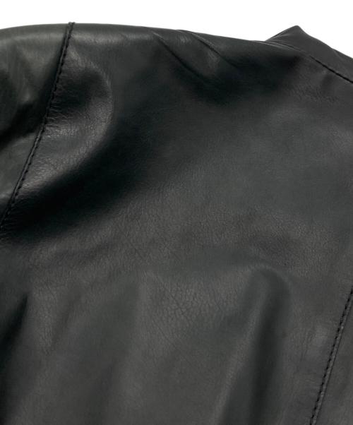 HUGO BOSS（ヒューゴ ボス）HUGO BOSS (ヒューゴ ボス) レザージャケット ブラック サイズ:下記参照の古着・服飾アイテム