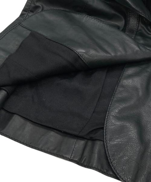 HUGO BOSS（ヒューゴ ボス）HUGO BOSS (ヒューゴ ボス) レザージャケット ブラック サイズ:下記参照の古着・服飾アイテム