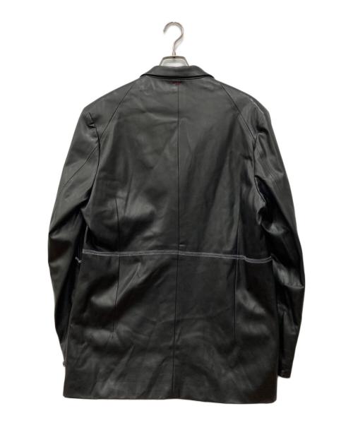 SHINYA KOZUKA（シンヤコズカ）SHINYA KOZUKA (シンヤコズカ) ピーター フェイクレザージャケット ブラック サイズ:Sの古着・服飾アイテム