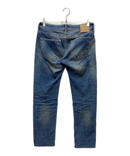 INCOTEX BLUE DIVISION（インコテックスブルーディヴィジョン）INCOTEX BLUE DIVISION (インコテックスブルーディヴィジョン) ウォッシュドスリムテーパードストレッチクロップドデニム ブルー サイズ:29の古着・服飾アイテム