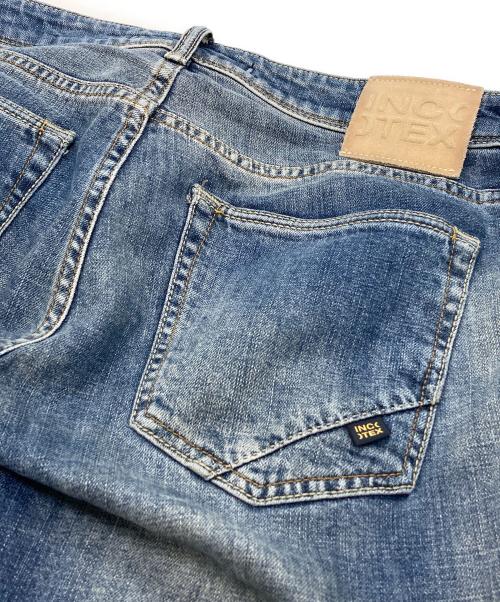 INCOTEX BLUE DIVISION（インコテックスブルーディヴィジョン）INCOTEX BLUE DIVISION (インコテックスブルーディヴィジョン) ウォッシュドスリムテーパードストレッチクロップドデニム ブルー サイズ:29の古着・服飾アイテム