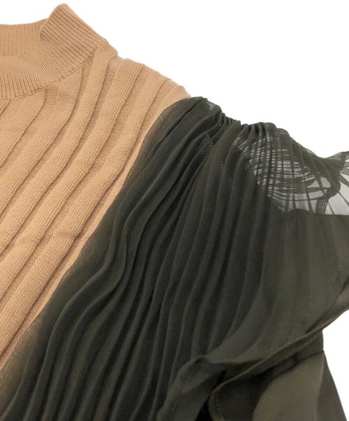 sacai（サカイ）sacai (サカイ) ドッキングニット オリーブ サイズ:2の古着・服飾アイテム