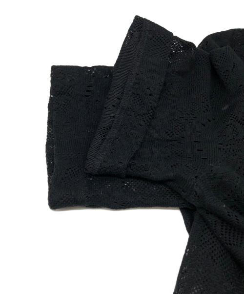 Mame Kurogouchi（マメクロゴウチ）mame kurogouchi (マメクロゴウチ) Curtain Lace Jacquard Jersey Top ブラック サイズ:2の古着・服飾アイテム