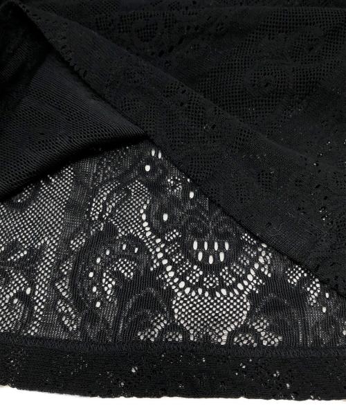 Mame Kurogouchi（マメクロゴウチ）mame kurogouchi (マメクロゴウチ) Curtain Lace Jacquard Jersey Top ブラック サイズ:2の古着・服飾アイテム