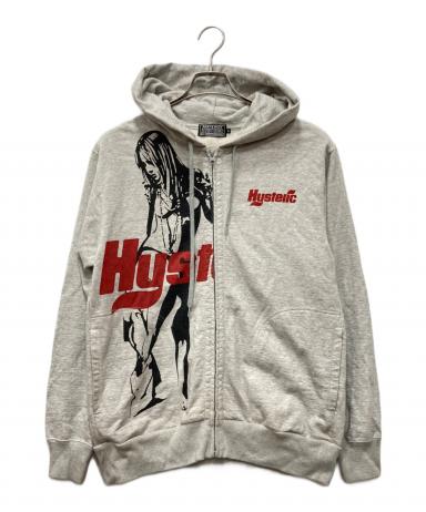 ヒステリックグラマー グレー　パーカー　未使用品　ユニセックス Hysteric Glamour グレー パーカー ヒスガール Hysteric Glamour