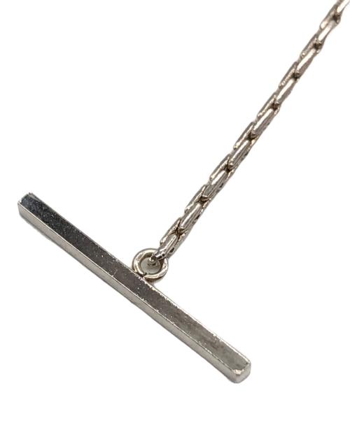 AMI Alexandre Mattiussi（アミアレクサンドルマテュッシ）AMI Alexandre Mattiussi (アミアレクサンドルマテュッシ) スターリングシルバープレーテッド ブラス ネックレス シルバー サイズ:下記参照の古着・服飾アイテム