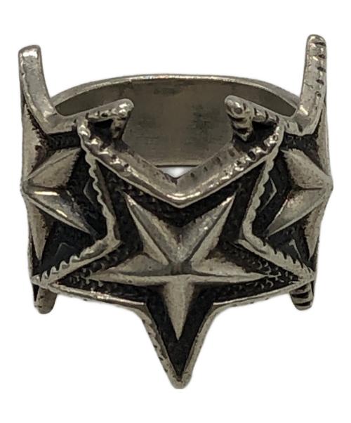 Cody Sanderson（コディ・サンダーソン）Cody Sanderson (コディ・サンダーソン) トリプル インターロッキング スターモチーフ リング シルバー サイズ:19号の古着・服飾アイテム