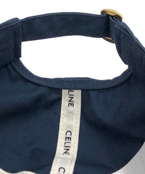 CELINE（セリーヌ）CELINE (セリーヌ) イニシャル ベースボールキャップ ネイビー サイズ:Lの古着・服飾アイテム