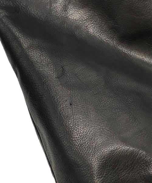 FREAK'S STORE（フリークスストア）FREAK'S STORE (フリークストア) カーフレザーミニマル シングル ライダースジャケット ブラック サイズ:Mの古着・服飾アイテム