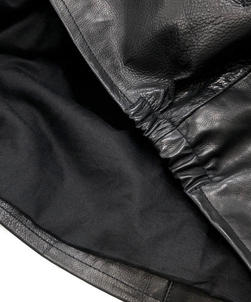 FREAK'S STORE（フリークスストア）FREAK'S STORE (フリークストア) カーフレザーミニマル シングル ライダースジャケット ブラック サイズ:Mの古着・服飾アイテム