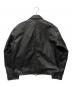 FREAK'S STORE (フリークストア) カーフレザーミニマル シングル ライダースジャケット ブラック サイズ:M：23000円