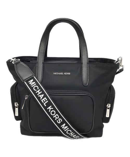 MICHAEL KORS（マイケル・コース）MICHAEL KORS (マイケル・コース) KHAI カーゴ ポケット トート スモールショルダーバッグ ブラック サイズ:下記参照の古着・服飾アイテム