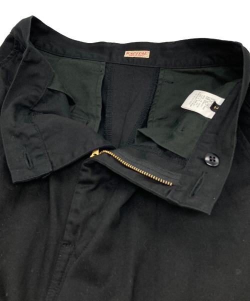 KAPITAL（キャピタル）KAPITAL (キャピタル) チノハイウエストニームバギーパンツ ブラック サイズ:1の古着・服飾アイテム