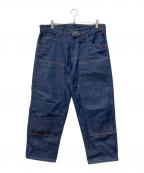 PRISON BLUESプリズンブルース）の古着「ダブルニーワークジーンズ」｜インディゴ