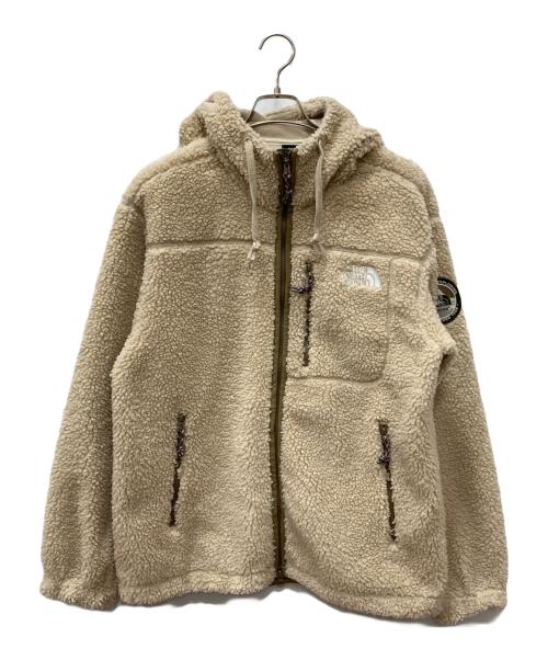 THE NORTH FACE（ザ ノース フェイス）THE NORTH FACE (ザ ノース フェイス) PLAY GREEN FLEECE HOODIE アイボリー サイズ:Lの古着・服飾アイテム