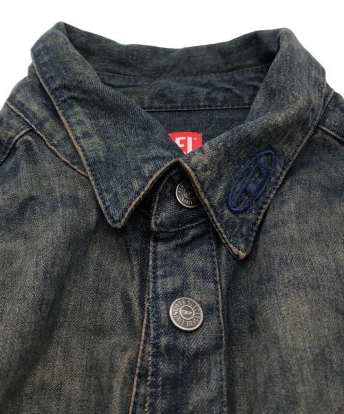 DIESEL（ディーゼル）DIESEL (ディーゼル) デニムシャツ インディゴ サイズ:Sの古着・服飾アイテム