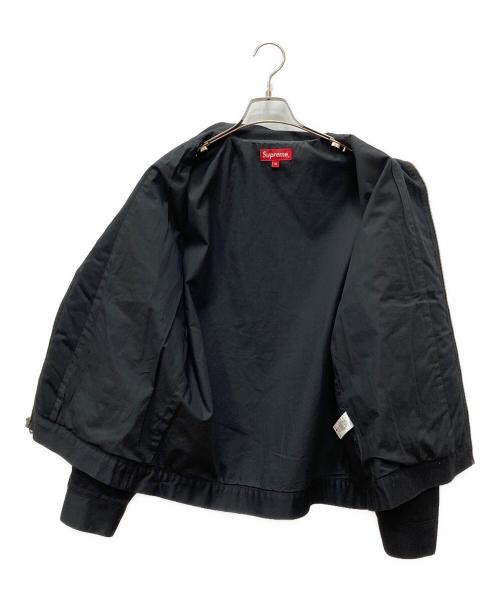 SUPREME（シュプリーム）Supreme (シュプリーム) DANIEL JOHNSTON (ダニエル・ジョンストン) EMBROIDERED WORK JACKET ブラック サイズ:Mの古着・服飾アイテム