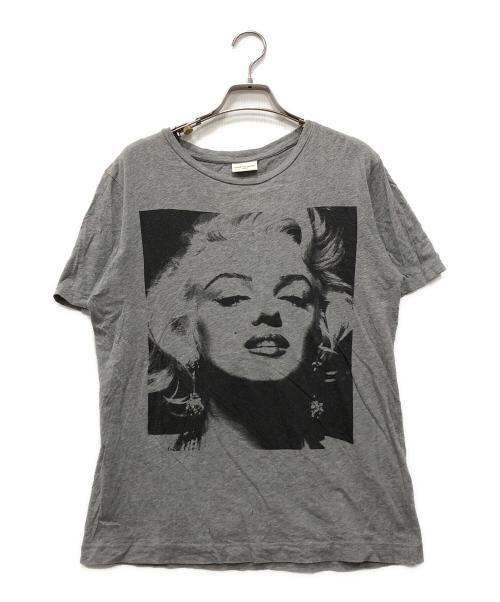DRIES VAN NOTEN（ドリスヴァンノッテン）DRIES VAN NOTEN (ドリスヴァンノッテン) マリリンモンロープリントTシャツ グレー サイズ:Sの古着・服飾アイテム