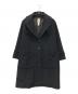 CELINE（セリーヌ）の古着「カシミヤアンゴラ混メルトンコート」｜ブラック