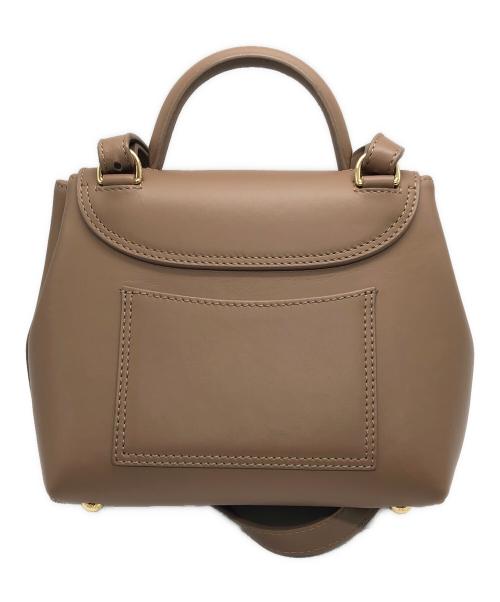 POLENE（ポレーヌ）POLENE (ポレーヌ) エディション トープ テクスチャードショルダーバッグ ベージュの古着・服飾アイテム